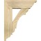 Ekena Millwork Olympic Traditional Rough Sawn Bracket w/ Offset Brace, Douglas Fir, 6"W x 16"D x 20"H BKT0604X16X20OLY01RDF - alternate 2